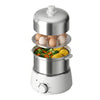 Egg Cooker with Timer - 14 Egg Capacity Electric Steamer for Hard Soft Boiled, Poached, Scrambled Eggs & Omelets, Auto Shut Off - White
