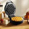 Bubble Waffle Maker, Efficient 950W Electric, 7" Non-Stick Griddle, Perfect for Creative Ice Cream Desserts - Black