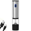 Electric Salt and Pepper Grinder Automatic Rechargeable Pepper Mill Shakers External Adjustable Coarseness - 1PCS
