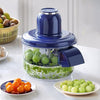 Electric Grape Peeling Machine - Automatic Garlic & Tomato Peeler, Rechargeable Fruit Skin Remover Tool For Small Fruits, Home Kitchen Gadget - Blue