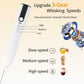 Rechargeable Milk Frother Handheld,Kitchen Essentials Hand Mixer with 3 Stainless Whisks Heads,Electric Whisk Frother for Latte, Cappuccino,Macchiato,Matcha, Egg, Milk Powder,with Stand