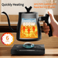 Gooseneck Electric Kettle Temperature Control & Keep Warm, 7 TEMP Control Electric Kettles for Boiling Water,Quickly Heating Kettle Electric Stainless Steel for Coffee & Tea, 800W/1L