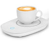 1Pc Coffee Mug Warmer Cup Warmer Auto Shut Off Coffee Tea Milk Electric Heater Pad Office Home Desk Electric Beverage Warmer Mat - White