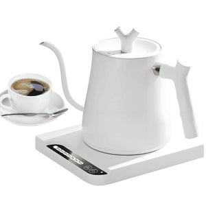 Gooseneck Electric Kettle Temperature Control & Keep Warm, 7 TEMP Control Electric Kettles for Boiling Water,Quickly Heating Kettle Electric Stainless Steel for Coffee & Tea, 800W/1L