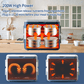 Electric Lunch Box for Adults, 200W Heated Lunch Containers 2.4L(10Cups) Stainless Steel Electric Food Warmer,4 bowls Double Layer Quick Heatable Lunchbox for Office/home