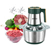 Food Processor,5-Speed Electric Food Chopper,Meat Grinder 5L(20Cups) with two 6-blade sets,500w Powerful Vegetable Chopper Used for Dough Mixing,Meat, Nuts, Fruits, Garlic And Vegetables - Green