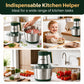 Food Processor,5-Speed Electric Food Chopper,Meat Grinder 5L(20Cups) with two 6-blade sets,500w Powerful Vegetable Chopper Used for Dough Mixing,Meat, Nuts, Fruits, Garlic And Vegetables
