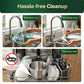 Food Processor,5-Speed Electric Food Chopper,Meat Grinder 5L(20Cups) with two 6-blade sets,500w Powerful Vegetable Chopper Used for Dough Mixing,Meat, Nuts, Fruits, Garlic And Vegetables