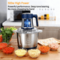 Food Processor,5-Speed Electric Food Chopper,Meat Grinder 5L(20Cups) with two 6-blade sets,500w Powerful Vegetable Chopper Used for Dough Mixing,Meat, Nuts, Fruits, Garlic And Vegetables