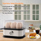 Rapid Egg Cooker 6 Eggs Capacity Electric Stainless Steel, Soft, Medium, Hard Boiled, Egg Steamer, Egg Poacher With Auto Shut-Off, BPA Free
