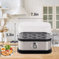 Rapid Egg Cooker 6 Eggs Capacity Electric Stainless Steel, Soft, Medium, Hard Boiled, Egg Steamer, Egg Poacher With Auto Shut-Off, BPA Free