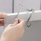 1 Piece Silver Metal Seamless Hook, Suitable for Kitchens, Bathrooms, and Wardrobes, No Drilling Required, Easy To Install