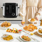 2.5L 1500W Electric Deep Fryer, Stainless Steel Countertop Home Fryer with Basket for Fried Chicken, Fries & Wings