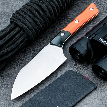 Ultra Sharp Full Chef Knife D2 Steel 4.17-Inch Blade Ambidextrous G10 Fiber Aluminum Handle Matte Finish Waterproof Kitchens