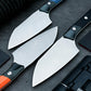 Ultra Sharp Full Chef Knife D2 Steel 4.17-Inch Blade Ambidextrous G10 Fiber Aluminum Handle Matte Finish Waterproof Kitchens