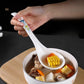 Household Ceramic Long Handled Soup Spoon, Thickened Anti Scald Kitchen Cooking Spoon, Food Grade High Temperature Resistant