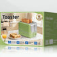 2 Slice Wide Slot Toaster with 7 Preset Temperature and Defrost Small Household Bread Maker Sandwich Maker Toaster