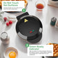 Bubble Waffle Maker, Efficient 950W Electric, 7" Non-Stick Griddle, Perfect for Creative Ice Cream Desserts