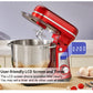 Kitchen Food Stand Mixer, Blender, Quiet Motor, Cream Egg Whisk, Whip Dough Kneader, 6-Speed, 1200 W, 6 L, DC