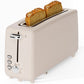 2 Slice Stainless Steel Long Slot Toaster, 6 Shade Settings, 10" Slot for Bagels & Bread, Defrost Cancel Function, Removable Crumb Tray