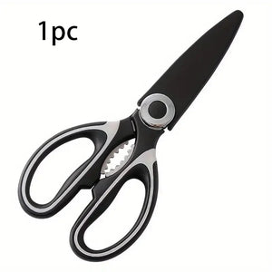 Multi-Purpose Scissors (1pc) - Kitchen Shears & Crafting Tool for Cooking, Gift Wrapping & DIY