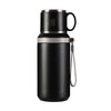 600ml Stainless Steel Coffee Cup Travel Thermal Mug Leak-Proof Thermos Bottle Tea Coffee Mug Office Business Style Thermos - black