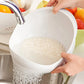 Colander Drain Basket with Handle - Rice & Fruit Washing Bowl, Kitchen Organize