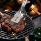 10-Inch 304 Stainless Steel Steak Tongs: Multi-Purpose Food Clip for Grilling, Serving & Cooking