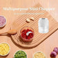 Electric Garlic Chopper, Mini Food Processor & Food Chopper for Kitchen, Portable Cordless Garlic Mincer with 6 Stainless Steel Blades, Small Vegetable Chopper for Onion Salad