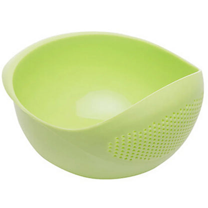Colander Drain Basket with Handle - Rice & Fruit Washing Bowl, Kitchen Organize