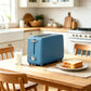 2 Slice Stainless Steel Long Slot Toaster, 6 Shade Settings, 10" Slot for Bagels & Bread, Defrost Cancel Function, Removable Crumb Tray