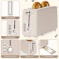 2 Slice Stainless Steel Long Slot Toaster, 6 Shade Settings, 10" Slot for Bagels & Bread, Defrost Cancel Function, Removable Crumb Tray