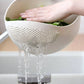 Colander Drain Basket with Handle - Rice & Fruit Washing Bowl, Kitchen Organize