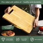 Bamboo Cutting Board - Thickened Kitchen Chopping Board for Meat, Vegetables & Fruit
