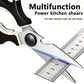Multi-Purpose Scissors (1pc) - Kitchen Shears & Crafting Tool for Cooking, Gift Wrapping & DIY