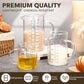 High Borosilicate Glass Measuring Cups Clear Glass Scale Cup With Handle V Shaped Spout Kitchen Glass Measuring Beaker
