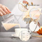 High Borosilicate Glass Measuring Cups Clear Glass Scale Cup With Handle V Shaped Spout Kitchen Glass Measuring Beaker