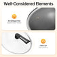 316Ti Stainless Steel Honeycomb Wok 13.4 Inch Non Stick Frying Pan Induction Cooktop Compatible Gas Stove Modern Kitchen Cookware