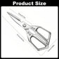 Stainless Steel Kitchen Shears Multifunctional Stainless Steel Kitchen Tools Cutting Vegetables Meat Fish Food Scissors