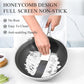 316 Stainless Steel Wok Pan Nonstick Honeycomb Wok Pan Large Deep Stir Frying Pan Skillet With Handle Induction & Gas Stove Compatible
