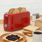 4 Slice Extra Long Slot Toaster with 6 Browning Levels & Defrost/Reheat Functions