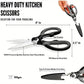 Multi-Purpose Scissors (1pc) - Kitchen Shears & Crafting Tool for Cooking, Gift Wrapping & DIY