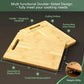 Bamboo Cutting Board - Thickened Kitchen Chopping Board for Meat, Vegetables & Fruit