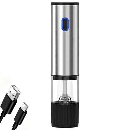 Electric Salt and Pepper Grinder Automatic Rechargeable Pepper Mill Shakers External Adjustable Coarseness
